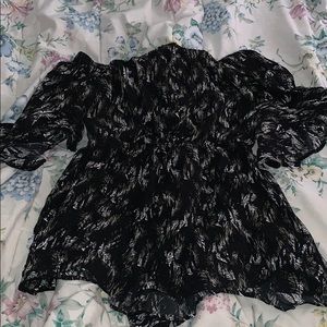 Off the shoulder romper